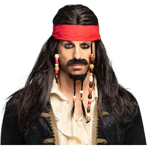 Peluca de pirata Boland 8236897 con barba - Accesorio de disfraz Peluca de pirata Boland 8236897 con barba - Accesorio de disfraz