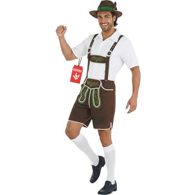 Fun Shack Disfraz Oktoberfest Hombre, Traje Tiroles Halloween Hombre, M Fun Shack Disfraz Oktoberfest Hombre, Traje Tiroles Halloween Hombre, M