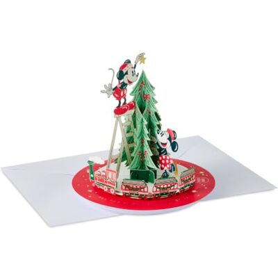 Hallmark Disney Mickey & Minnie, Music & Motion Tarjeta desplegable para Medidas de la tarjeta (plana): 21 x 15 cm, medidas de la tarjeta (desplegada): 13,5 x 15 x 14,2 cm Hallmark Disney Mickey & Minnie, Music & Motion Tarjeta desplegable para Medidas de la tarjeta (plana): 21 x 15 cm, medidas de la tarjeta (desplegada): 13,5 x 15 x 14,2 cm