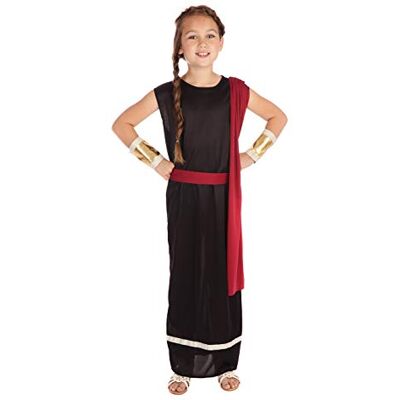 Bristol Novelty Disfraz romano para chica Negro (XL), multicolor, X-L () Halloween Bristol Novelty Disfraz romano para chica Negro (XL), multicolor, X-L () Halloween