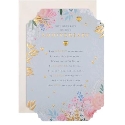 Hallmark Tarjeta de felicitación de boda, diseño floral de Maurice Moore Diseño tradicional con versículo sincero Hallmark Tarjeta de felicitación de boda, diseño floral de Maurice Moore Diseño tradicional con versículo sincero