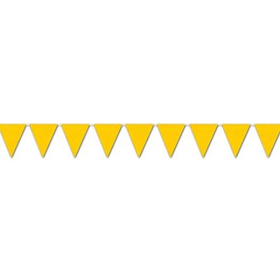 Beistle Company Golden Yellow Pennant Banner (accesorio de disfraz) Beistle Company Golden Yellow Pennant Banner (accesorio de disfraz)