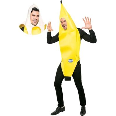 Spooktacular Creations Pelado Plátano Disfraz de Adulto Para Halloween Cosplay Traje de Banana Costume Pijama (M) Spooktacular Creations Pelado Plátano Disfraz de Adulto Para Halloween Cosplay Traje de Banana Costume Pijama (M)