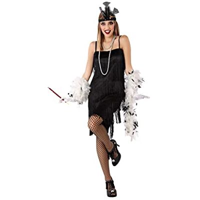 Atosa disfraz charleston negro adulto mujer adulto XS Atosa disfraz charleston negro adulto mujer adulto XS
