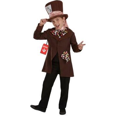 Fun Shack Disfraz Sombrerero Loco Niño, Disfraz Halloween Niño, L Fun Shack Disfraz Sombrerero Loco Niño, Disfraz Halloween Niño, L