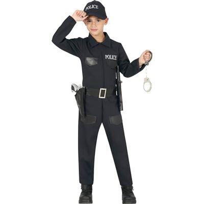 Fiestas Guirca - Disfraz de Policía Infantil 7-9 Años - Disfraz Fiestas Guirca - Disfraz de Policía Infantil 7-9 Años - Disfraz