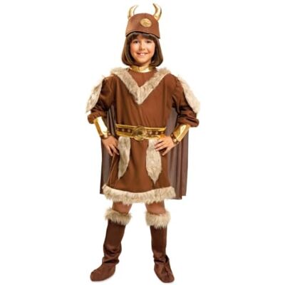 My Other Me Disfraz Vikinga niña talla 5-6 años infantil en marrón My Other Me Disfraz Vikinga niña talla 5-6 años infantil en marrón