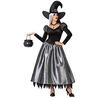 Atosa disfraz bruja plateada mujer adulto XL Atosa disfraz bruja plateada mujer adulto XL