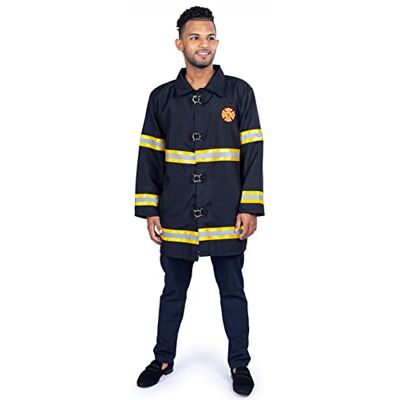 Dress Up America Conjunto de Disfraz de Bombero para Adultos – Conjunto de Disfraz de Bombero para Juegos de Rol, Eventos y Diversión Dress Up America Conjunto de Disfraz de Bombero para Adultos – Conjunto de Disfraz de Bombero para Juegos de Rol, Eventos y Diversión