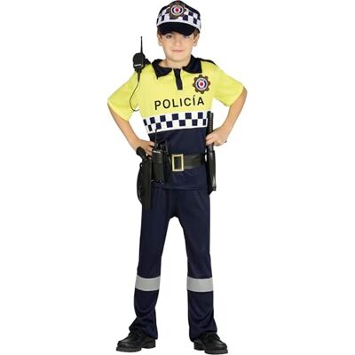 FIESTAS GUIRCA Guirca Disfraz de Policía Local para niño S1-(5/6 años) FIESTAS GUIRCA Guirca Disfraz de Policía Local para niño S1-(5/6 años)