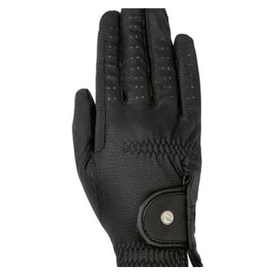 HKM Unisex Grip Style Guantes de montar Negro L HKM Unisex Grip Style Guantes de montar Negro L