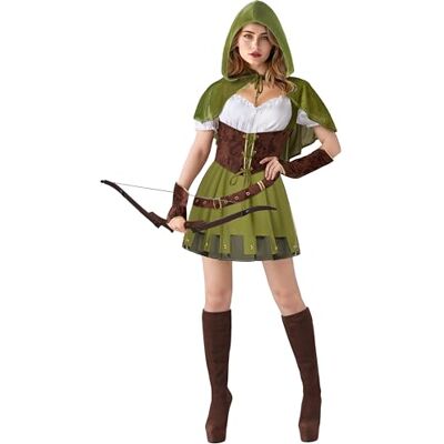 Spooktacular Creations Disfraz de Robin Hood para mujer Spooktacular Creations Disfraz de Robin Hood para mujer