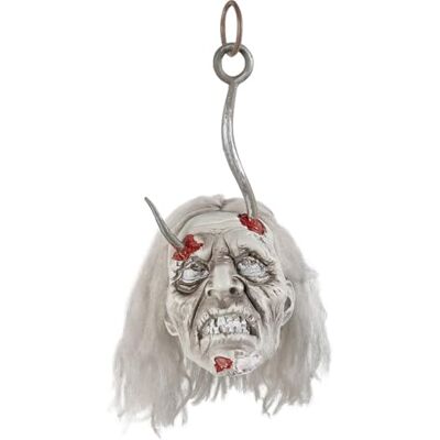 Boland Cabeza de Zombi con Luces, decoración interactiva para Halloween y Carnaval Boland Cabeza de Zombi con Luces, decoración interactiva para Halloween y Carnaval