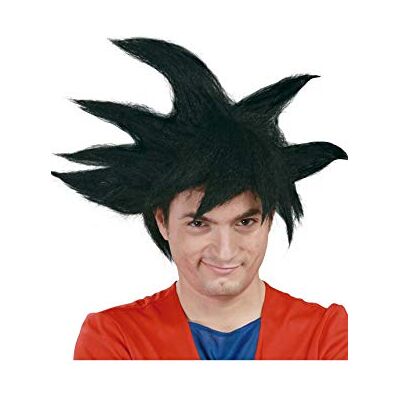 FIESTAS GUIRCA Peluca Negra Guerrero (Talla Única) Adulto Unisex Peluca para Disfraces de Anime y Cosplay Ideal para Halloween, Carnaval, y Fiestas de Disfraces Negro FIESTAS GUIRCA Peluca Negra Guerrero (Talla Única) Adulto Unisex Peluca para Disfraces de Anime y Cosplay Ideal para Halloween, Carnaval, y Fiestas de Disfraces Negro