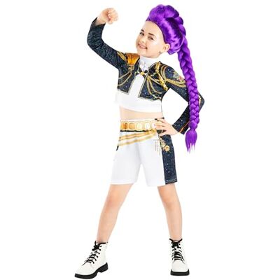 Rubies DISFRAZ KPOP RUMI GOLD CLASSIC, para niña, niñas, k-pop- rumi, netflix, Top y pantalones cortos, Licencia oficial Netflix, demon hunters, huntrix, para carnaval, fiestas y cosplay. TALLA L Rubies DISFRAZ KPOP RUMI GOLD CLASSIC, para niña, niñas, k-pop- rumi, netflix, Top y pantalones cortos, Licencia oficial Netflix, demon hunters, huntrix, para carnaval, fiestas y cosplay. TALLA L