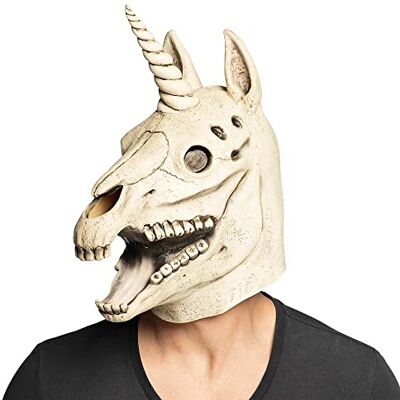 Boland – Máscara de cabeza de calavera, unicornio, máscara de látex, máscara de terror, calavera, accesorios, Halloween, carnaval, fiesta temática Boland – Máscara de cabeza de calavera, unicornio, máscara de látex, máscara de terror, calavera, accesorios, Halloween, carnaval, fiesta temática