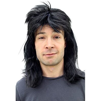 WIG ME UP Peluca negra, Carnaval, Mullet, chulo, macarro, nuevo, Wig WIG ME UP Peluca negra, Carnaval, Mullet, chulo, macarro, nuevo, Wig