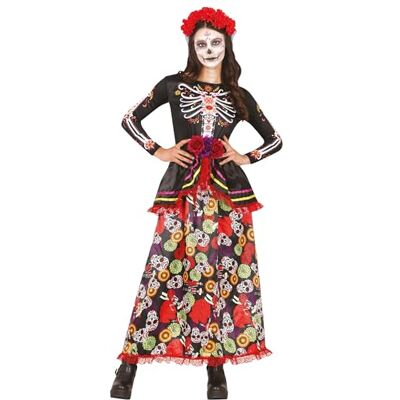 Fiestas Guirca. Catrina Ragazzi - Disfraz para 14-16 Años - Disfraz Fiestas Guirca. Catrina Ragazzi - Disfraz para 14-16 Años - Disfraz