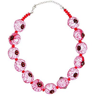 Bristol Novelty Collar de ojo, unisex, multicolor, talla única Halloween Bristol Novelty Collar de ojo, unisex, multicolor, talla única Halloween