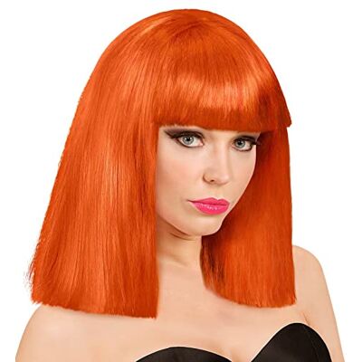 W WIDMANN MILANO Party Fashion – Peluca Showgirl, corte bob largo con flequillo, peluca de pelo corto para carnaval, Halloween, festival W WIDMANN MILANO Party Fashion – Peluca Showgirl, corte bob largo con flequillo, peluca de pelo corto para carnaval, Halloween, festival
