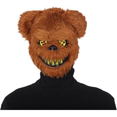 FIESTAS GUIRCA Máscara de Oso Terror con Pelo Accesorio de Disfraz para Halloween y Fiestas de Animales Ideal para Todos los Usuarios Perfecta para Celebraciones de Terror Marrón FIESTAS GUIRCA Máscara de Oso Terror con Pelo Accesorio de Disfraz para Halloween y Fiestas de Animales Ideal para Todos los Usuarios Perfecta para Celebraciones de Terror Marrón