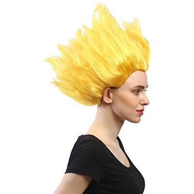 WIG ME UP - 91062-PC2B Peluca Hombres Mujeres Carnaval Halloween Cosplay Loki Flor tulipán Demonio Fuego Diablo Amarillo bromeó WIG ME UP - 91062-PC2B Peluca Hombres Mujeres Carnaval Halloween Cosplay Loki Flor tulipán Demonio Fuego Diablo Amarillo bromeó