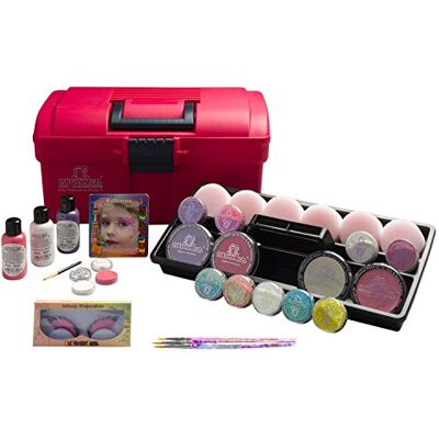 Eulenspiegel Maletín de Maquillaje Just Pink Amplio surtido de pinturas de maquillaje y accesorios, para Carnaval y fiestas temáticas Eulenspiegel Maletín de Maquillaje Just Pink Amplio surtido de pinturas de maquillaje y accesorios, para Carnaval y fiestas temáticas