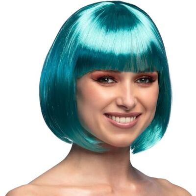 Boland Peluca de cabaret, media melena, bob con flecos, pelo sintético, peinado, fiesta temática, carnaval, fiesta de disfraces, disfraz Boland Peluca de cabaret, media melena, bob con flecos, pelo sintético, peinado, fiesta temática, carnaval, fiesta de disfraces, disfraz