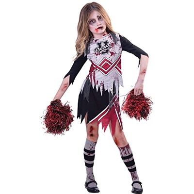 amscan 9902691 Disfraz de animadora zombi para niños, disfraz de Halloween para escuela secundaria (7-8 años) amscan 9902691 Disfraz de animadora zombi para niños, disfraz de Halloween para escuela secundaria (7-8 años)