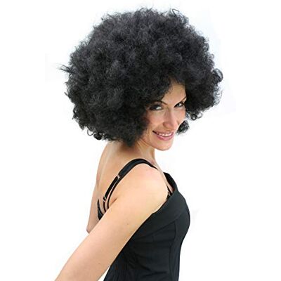WIG ME UP - Peluca Afro, Negra, años 70 WIG ME UP - Peluca Afro, Negra, años 70