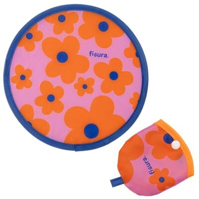 Fisura – Abanico redondo plegable. Ventilador de mano plegable original. Frisbee divertido. 1 unidad. Abanico portátil para fiestas. 20 cm. (Flores, multicolor) Fisura – Abanico redondo plegable. Ventilador de mano plegable original. Frisbee divertido. 1 unidad. Abanico portátil para fiestas. 20 cm. (Flores, multicolor)