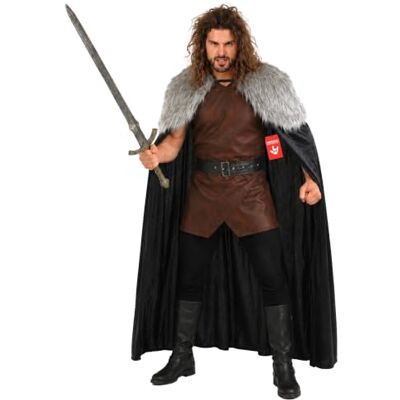 Fun Shack Capa Vikinga Adulto, Disfraz Vikingo Halloween Hombre Capa con Ribete de Pelo Sintético, Estilo Nórdico, Para Poner, Perfecto para Halloween, Ideal para Disfrazarse Fun Shack Capa Vikinga Adulto, Disfraz Vikingo Halloween Hombre Capa con Ribete de Pelo Sintético, Estilo Nórdico, Para Poner, Perfecto para Halloween, Ideal para Disfrazarse