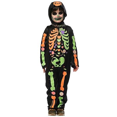 Disfraz de esqueleto luminos para niños de Rubie's - Disfraz Disfraz de esqueleto luminos para niños de Rubie's - Disfraz