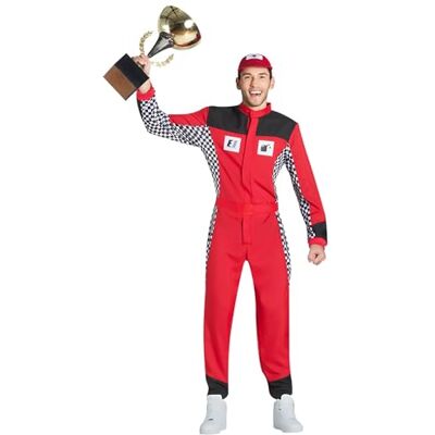 Disfraz de Campeón de Carreras Rojo - Para Niños de Feestbazaar Disfraz de Campeón de Carreras Rojo - Para Niños de Feestbazaar