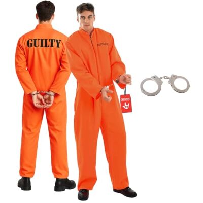 Fun Shack Disfraz Preso Adulto, Disfraz Prisionero Halloween Adulto, S Fun Shack Disfraz Preso Adulto, Disfraz Prisionero Halloween Adulto, S