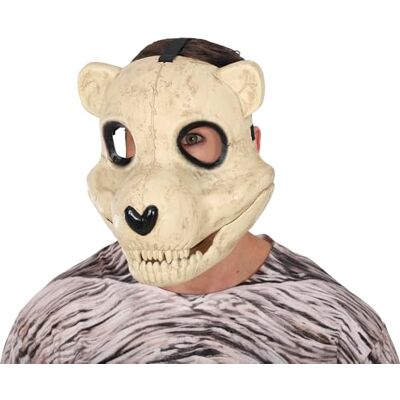 FIESTAS GUIRCA Máscara de Oso con Movimiento PVC (Talla Única) Accesorio de Disfraz para Halloween y Fiestas de Terror Ideal para Esqueletos y Celebraciones de Miedo Unisex Beis FIESTAS GUIRCA Máscara de Oso con Movimiento PVC (Talla Única) Accesorio de Disfraz para Halloween y Fiestas de Terror Ideal para Esqueletos y Celebraciones de Miedo Unisex Beis