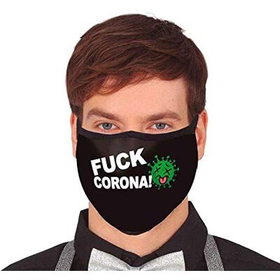 FIESTAS GUIRCA Mascarilla Tela Adulto3capaFuck Coronavi FIESTAS GUIRCA Mascarilla Tela Adulto3capaFuck Coronavi