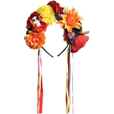 amscan International Banda PELO DE HALLOWEEN aliceband TIARA El Día de los Muertos trajes de equipamiento amscan International Banda PELO DE HALLOWEEN aliceband TIARA El Día de los Muertos trajes de equipamiento