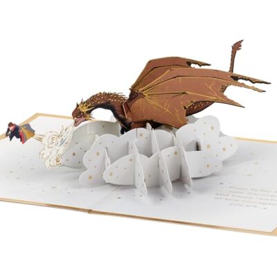 Hallmark Signature Paper Wonder Tarjeta desplegable de dragón de Harry Potter (Bravest of Them All) Hallmark Signature Paper Wonder Tarjeta desplegable de dragón de Harry Potter (Bravest of Them All)