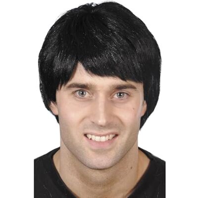 Peluca de Hombre Smiffys - Negro - Talla única - Peluca Peluca de Hombre Smiffys - Negro - Talla única - Peluca