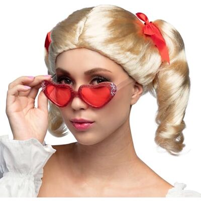 Boland Peluca Lollipop para adultos, peinado años 50 de pelo sintético para fiestas temáticas o carnaval, accesorio para disfraces Boland Peluca Lollipop para adultos, peinado años 50 de pelo sintético para fiestas temáticas o carnaval, accesorio para disfraces