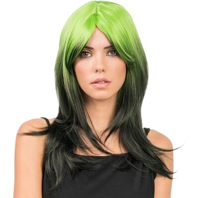 Chaks Peluca de mujer de 48 cm, peluca de pelo largo con flequillo Chaks Peluca de mujer de 48 cm, peluca de pelo largo con flequillo