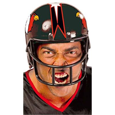 FIESTAS GUIRCA Casco de Fútbol Americano Negro (Talla Única) Accesorio Deportivo para Disfraces de Jugador de Fútbol Americano Ideal para Fiestas Temáticas Adulto Unisex Negro FIESTAS GUIRCA Casco de Fútbol Americano Negro (Talla Única) Accesorio Deportivo para Disfraces de Jugador de Fútbol Americano Ideal para Fiestas Temáticas Adulto Unisex Negro