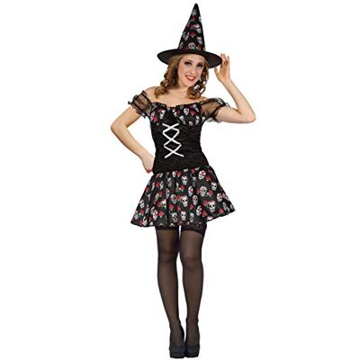 Ciao Bruja Calavera Skull Witch disfraz chica mujer adulta (Talla única) Ciao Bruja Calavera Skull Witch disfraz chica mujer adulta (Talla única)