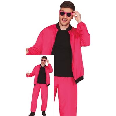 Traje de entrenamiento neón fucsia para hombre - Sportswear Traje de entrenamiento neón fucsia para hombre - Sportswear