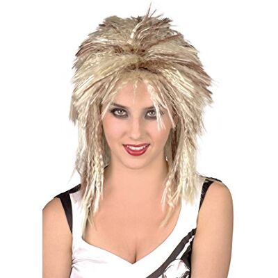 Ciao – Peluca rock Party, Mujer, Rubia Ciao – Peluca rock Party, Mujer, Rubia