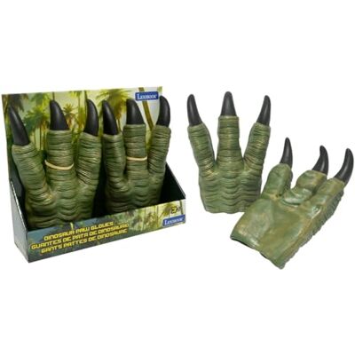LEXIBOOK , Guantes de Pata de Dinosaurio, Patrón de Piel Realista, Talla Universal para niños y Adultos, Accesorio de Disfraz para Juegos de rol y Disfraces, Verde, LEXIBOOK , Guantes de Pata de Dinosaurio, Patrón de Piel Realista, Talla Universal para niños y Adultos, Accesorio de Disfraz para Juegos de rol y Disfraces, Verde,