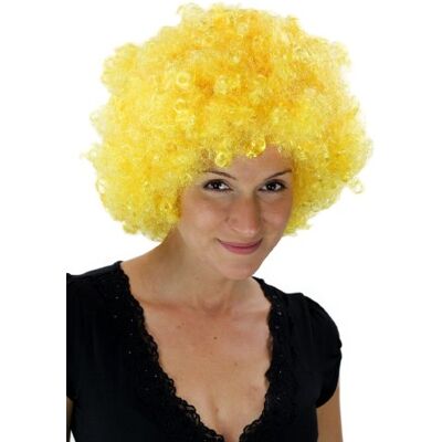WIG ME UP - Peluca Afro Amarilla, Tokio, Foxy Brown, Funk, Disco. PW0011-PC2B WIG ME UP - Peluca Afro Amarilla, Tokio, Foxy Brown, Funk, Disco. PW0011-PC2B