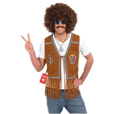 Fun Shack Disfraz Hippie Hombre, Disfraz Años 70 Halloween Hombre, XL Fun Shack Disfraz Hippie Hombre, Disfraz Años 70 Halloween Hombre, XL