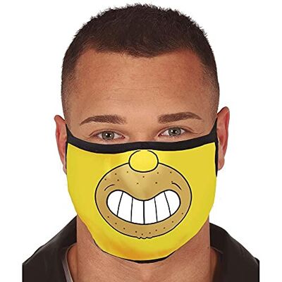 FIESTAS GUIRCA Guirca Mascarilla Tela Adulto3capaMuñeco Amaril FIESTAS GUIRCA Guirca Mascarilla Tela Adulto3capaMuñeco Amaril